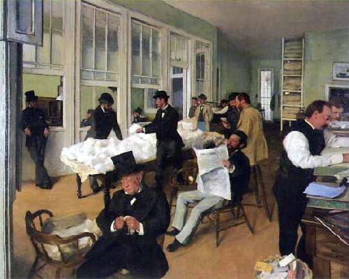 Edgar Degas A Cotton Office in New Orleans China oil painting art